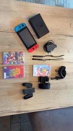 Compleet Nintendo Switch Pakket met 3 Games, Ophalen of Verzenden, Zo goed als nieuw, Met 2 controllers, Switch 2019 Upgrade