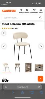 4 Off-White Bolzano Stoelen Kwantum ZGAN, Huis en Inrichting, Stoelen, Ophalen, Wit, Zo goed als nieuw, Vier