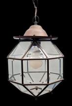 Amsterdamse school Lantaarn lamp, Huis en Inrichting, Lampen | Hanglampen, Ophalen of Verzenden, Glas, Vintage design amsterdamse school design