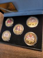 David Beckham england giftbox 5 coins 40-3mm., Overige materialen, Ophalen of Verzenden