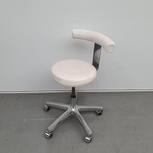 2x tandartsstoel bureaustoel werkstoel wit skai/kunstleder, Huis en Inrichting, Bureaustoelen, Wit, Ophalen of Verzenden