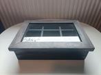 Theedoos 9 vakjes - robuust hout met glas, Ophalen, Nieuw