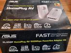ASUS PL-X52P HomePlug AV 500Mbps Powerline Adapter Kit, Ophalen of Verzenden, Nieuw, ASUS