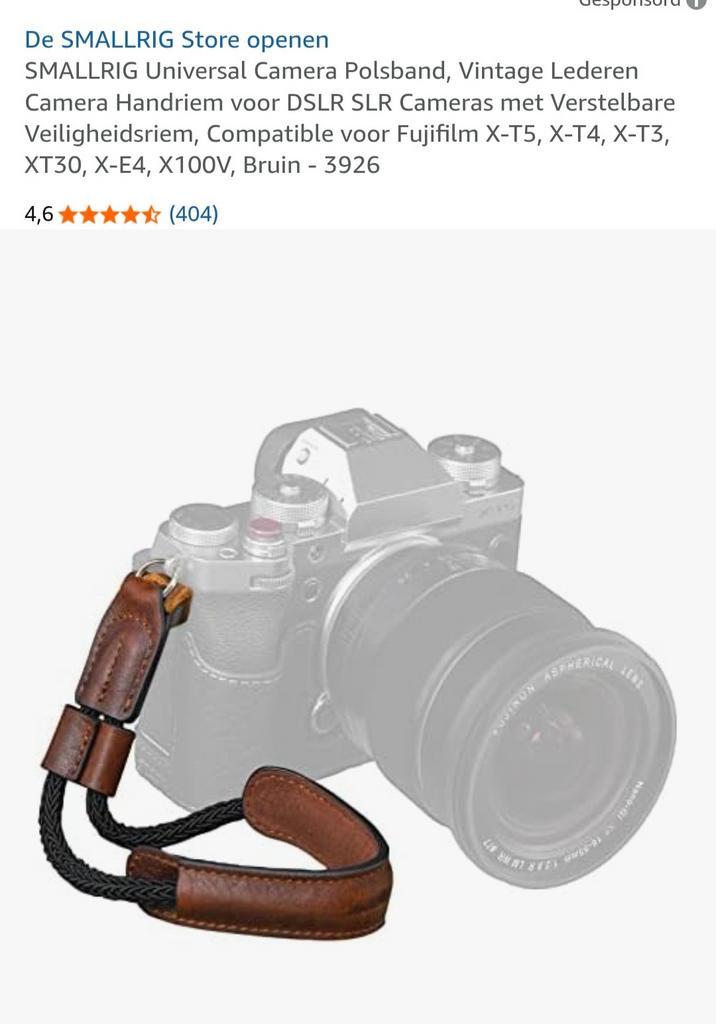 SmallRig Lederen Polsband - Vintage Bruin, Audio, Tv en Foto, Fotografie | Fototassen, Nieuw, Overige typen, Overige merken, Ophalen of Verzenden