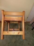 Houten bankje met rieten zitting, Antiek en Kunst, Ophalen of Verzenden