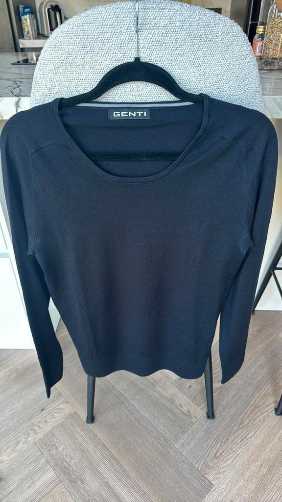 Genti trui, Kleding | Heren, Truien en Vesten, Zo goed als nieuw, Maat 48/50 (M), Blauw, Ophalen of Verzenden