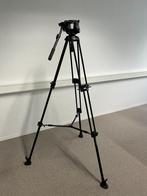 Manfrotto 546B statief + 504HD fluid video head, Ophalen, Zo goed als nieuw, Video