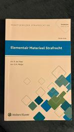 G.H. Meijer - Elementair materieel strafrecht, Verzenden, Zo goed als nieuw, G.H. Meijer; R. ter Haar