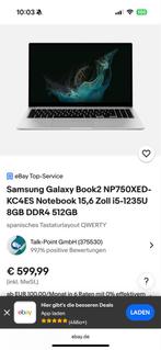 Samsung Galaxy Book 2 750XED - INTERESSEPEILING, Computers en Software, Windows Laptops, Gebruikt, Met videokaart, 8 GB, Ophalen of Verzenden