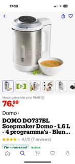 Domo DO737BL, Ophalen, Zo goed als nieuw, Soepmaker