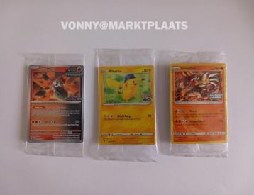 NIEUW & GESEALD : 3 Pokémon TCG promo kaarten € 10 per stuk beschikbaar voor biedingen