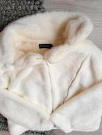 Bontjas faux fur (valt kleiner), Verzenden, Zo goed als nieuw, Maat 42/44 (L), Wit