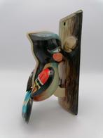 Litho Tin Toy, mechanical Woodpecker. Foreign. Blik,, Antiek en Kunst, Ophalen of Verzenden