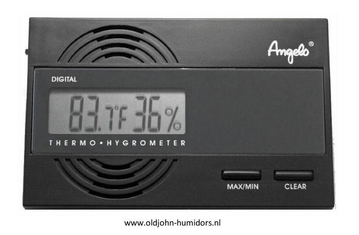 DIGITALE HYGROMETER (HUMIDOR) + TEMPERATUUR VAN ANGELO dhm01, Verzamelen, Rookartikelen, Aanstekers en Luciferdoosjes, Nieuw, Tabaksdoos of Verpakking