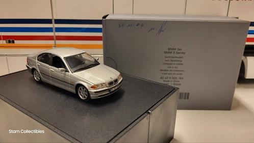 Minichamps BMW 3-Serie E46 Silver Metallic Dealer Edition, Hobby en Vrije tijd, Modelauto's | 1:43, Zo goed als nieuw, Auto, MiniChamps