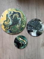 3 schilderijen op hout, Ophalen of Verzenden