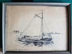 tekening Platbodem Tjalk gesign Henk Don 1938, Ophalen