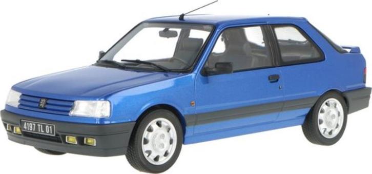 Peugeot 309 GTi 16 1991 Miami Blauw Model 1/18 Norev 184881, Hobby en Vrije tijd, Modelauto's | 1:18, Nieuw, Auto, Norev, Ophalen of Verzenden