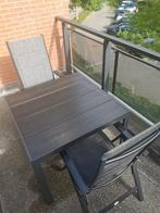 Tuintafel Jysk - Jutlandia - MADERUP B90xL89 zwart, Tuin en Terras, Ophalen, Zo goed als nieuw, Rechthoekig, Aluminium