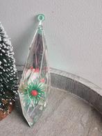 Vintage kerstbal diorama groen met kaarsjes, Diversen, *, Gebruikt, *, Ophalen of Verzenden