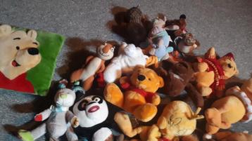 Grote partij knuffels + gratis DVD's! beschikbaar voor biedingen