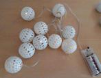 Kerstverlichting metalen bolletjes op batterijen, Ophalen of Verzenden