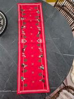 Vintage Kerst Tafelloper Kruissteek Geborduurd, Ophalen of Verzenden