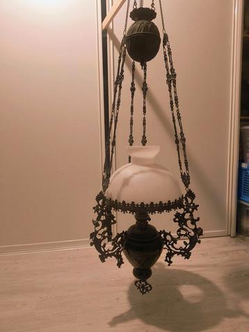 Mooie Vintage topper, olie hanglamp! beschikbaar voor biedingen