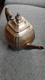 Verzilverde theepot, Antiek en Kunst, Antiek | Goud en Zilver, Ophalen of Verzenden
