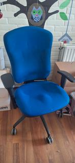 Bureau stoel, Ophalen, Gebruikt, Blauw, Bureaustoel