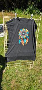 Zwart shirt met dromenvanger - XXL, Zwart, Maat 46/48 (XL) of groter, Ophalen of Verzenden, Zo goed als nieuw