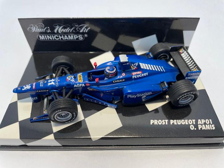 Prost Peugeot AP01 O. Panis 1998, Verzamelen, Automerken, Motoren en Formule 1, Zo goed als nieuw, Formule 1, Ophalen of Verzenden