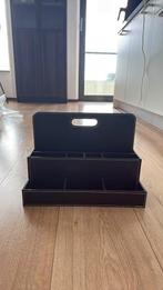 Zwarte leren desk organizer Ikea, Diversen, Ophalen of Verzenden, Zo goed als nieuw