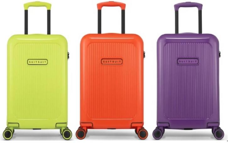 ✅NIEUW✅ SUITSUIT koffer Handbagage Set 55 cm 3-delig, Sieraden, Tassen en Uiterlijk, Koffers, Nieuw, Hard kunststof, 50 tot 60 cm