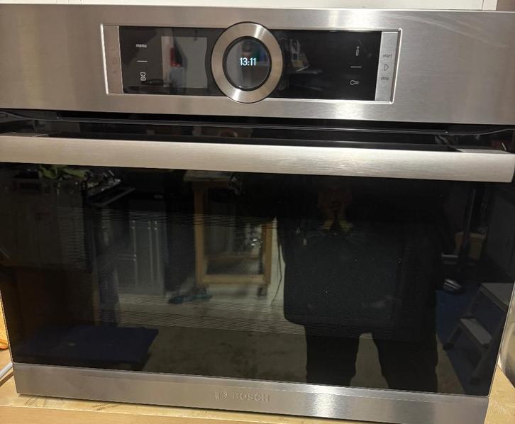 Bosch combi oven, Witgoed en Apparatuur, Ovens, Gebruikt, Inbouw, Oven met grill, 45 tot 60 cm, 45 tot 60 cm, Hete lucht, Magnetronfunctie