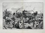 The battle at Suakin: black Soudanese battalion taking 1889, Gebruikt, Voor 1940, Prent, Buitenland