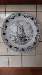 Aardewerk Wandbord met Zeilschip, Ophalen