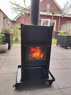 Unieke verrijdbare Harrie Leenders HL2 buitenhaard., Ophalen, Gebruikt