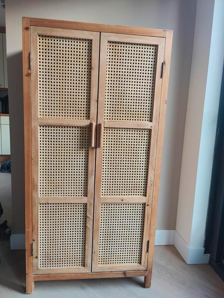 Rotan/webbing kast Xenos, Huis en Inrichting, Kasten | Overige, Zo goed als nieuw, Ophalen