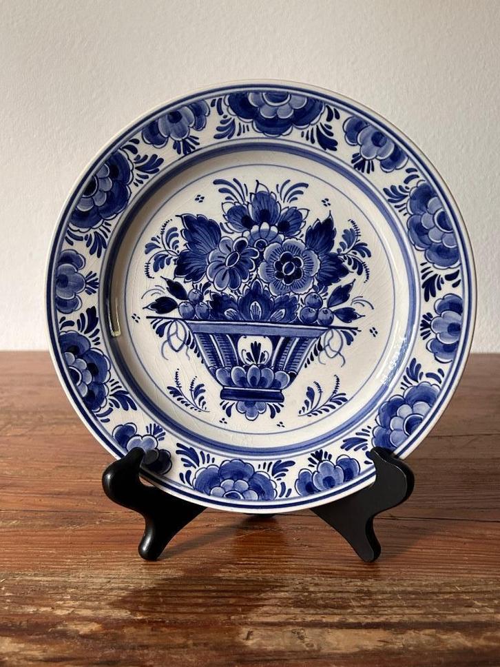 Wandbord - RAM Holland / Arnhem - decor bloemen, Antiek en Kunst, Antiek | Wandborden en Tegels, Ophalen of Verzenden