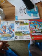 Wii Spelletjes - Mario & Sonic, Wii Sports, New Super Mario, Gebruikt, Eén computer, Ophalen of Verzenden, Sport