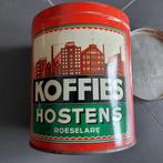 blik koffie hostens retro vintage, Ophalen of Verzenden, Gebruikt, Koffie, Overige merken