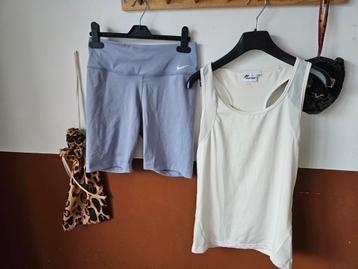 Nike hardloop dri fit running yoga fitness set top short s beschikbaar voor biedingen