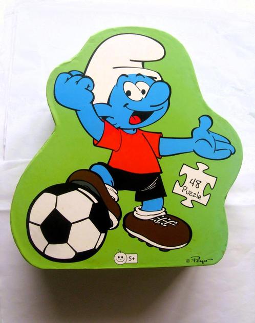 De Smurfen Puzzel Voetbal The Smurfs Smurf, Verzamelen, Smurfen, Zo goed als nieuw, Overige typen, Verschillende Smurfen, Ophalen of Verzenden
