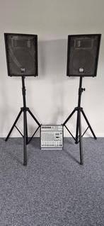 Geluidssysteem HK audio + Behringer PMH1000 mixer, Audio, Tv en Foto, Luidsprekers, Gebruikt, Overige typen, 120 watt of meer