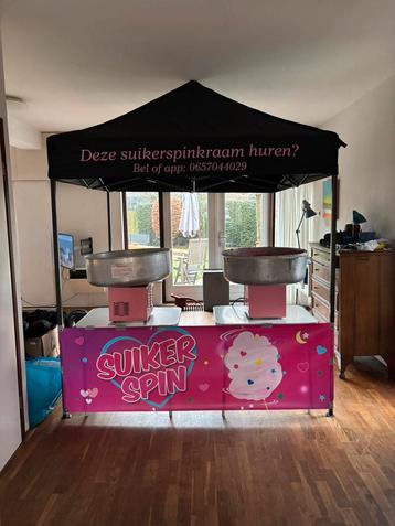 Suikerspin kraam te huur: op jou evenement! beschikbaar voor biedingen