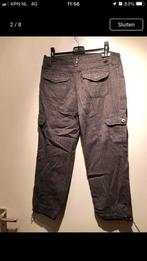 40 Grijze H&M broek met streep, Ophalen of Verzenden, Zo goed als nieuw, Grijs, W30 - W32 (confectie 38/40)