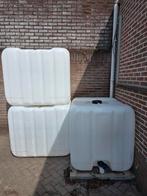 Ibc vaten zonder kooi gratis af te halen, Tuin en Terras, Regentonnen, 150 liter of meer, Ophalen, Zo goed als nieuw, Kunststof