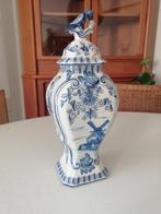 Vaas met deksel  Delfts blauw aardewerk, dekselpul., Antiek en Kunst, Ophalen