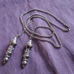 Streekdracht Ketting Jasseron Breipendoppen Onedel, Verzenden, Zo goed als nieuw, Zilver, Zilver